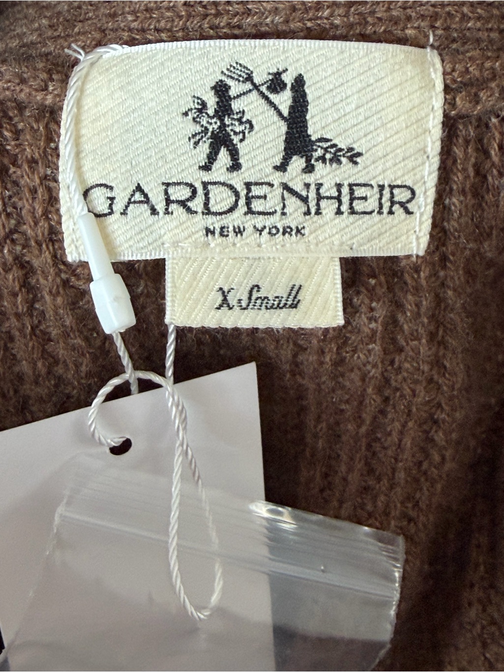 Gardenheir New York Cashmere Ridge Knit Cardigan Wool Cashmere Size Xs Nwt — image 5 of 6